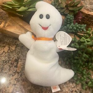 TY 1995 Beanie Baby Spooky NWT Ghost Halloween